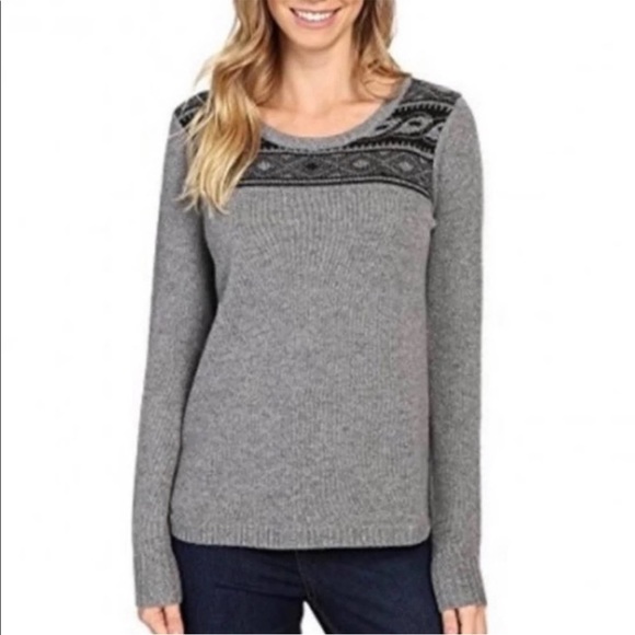 Toad&Co Sweaters - Toad & Co Aleutia Grey Lambswool Crew Neck Sweater, EUC, Medium, MSRP $128